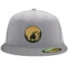 Flexfit 6210 Structured Flat Bill Fitted Hat Thumbnail