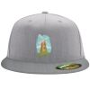 Flexfit 6210 Structured Flat Bill Fitted Hat Thumbnail