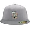 Flexfit 6210 Structured Flat Bill Fitted Hat Thumbnail