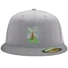 Flexfit 6210 Structured Flat Bill Fitted Hat Thumbnail
