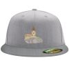 Flexfit 6210 Structured Flat Bill Fitted Hat Thumbnail