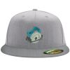 Flexfit 6210 Structured Flat Bill Fitted Hat Thumbnail