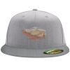 Flexfit 6210 Structured Flat Bill Fitted Hat Thumbnail