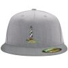 Flexfit 6210 Structured Flat Bill Fitted Hat Thumbnail