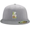 Flexfit 6210 Structured Flat Bill Fitted Hat Thumbnail