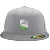 Flexfit 6210 Structured Flat Bill Fitted Hat Thumbnail