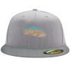 Flexfit 6210 Structured Flat Bill Fitted Hat Thumbnail