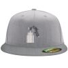 Flexfit 6210 Structured Flat Bill Fitted Hat Thumbnail