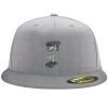Flexfit 6210 Structured Flat Bill Fitted Hat Thumbnail