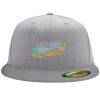 Flexfit 6210 Structured Flat Bill Fitted Hat Thumbnail