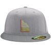 Flexfit 6210 Structured Flat Bill Fitted Hat Thumbnail