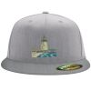 Flexfit 6210 Structured Flat Bill Fitted Hat Thumbnail