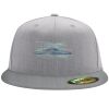 Flexfit 6210 Structured Flat Bill Fitted Hat Thumbnail