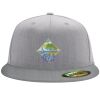 Flexfit 6210 Structured Flat Bill Fitted Hat Thumbnail