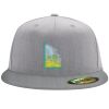 Flexfit 6210 Structured Flat Bill Fitted Hat Thumbnail