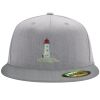 Flexfit 6210 Structured Flat Bill Fitted Hat Thumbnail