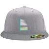 Flexfit 6210 Structured Flat Bill Fitted Hat Thumbnail