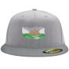 Flexfit 6210 Structured Flat Bill Fitted Hat Thumbnail