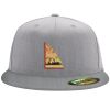 Flexfit 6210 Structured Flat Bill Fitted Hat Thumbnail