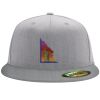 Flexfit 6210 Structured Flat Bill Fitted Hat Thumbnail