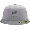Flexfit 6210 Structured Flat Bill Fitted Hat Thumbnail