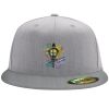 Flexfit 6210 Structured Flat Bill Fitted Hat Thumbnail
