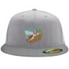 Flexfit 6210 Structured Flat Bill Fitted Hat Thumbnail