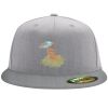 Flexfit 6210 Structured Flat Bill Fitted Hat Thumbnail