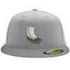 Flexfit 6210 Structured Flat Bill Fitted Hat Thumbnail