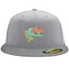 Flexfit 6210 Structured Flat Bill Fitted Hat Thumbnail