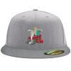 Flexfit 6210 Structured Flat Bill Fitted Hat Thumbnail