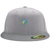 Flexfit 6210 Structured Flat Bill Fitted Hat Thumbnail