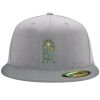 Flexfit 6210 Structured Flat Bill Fitted Hat Thumbnail