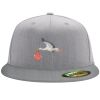 Flexfit 6210 Structured Flat Bill Fitted Hat Thumbnail