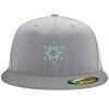 Flexfit 6210 Structured Flat Bill Fitted Hat Thumbnail