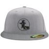 Flexfit 6210 Structured Flat Bill Fitted Hat Thumbnail