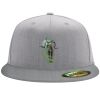 Flexfit 6210 Structured Flat Bill Fitted Hat Thumbnail