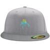 Flexfit 6210 Structured Flat Bill Fitted Hat Thumbnail