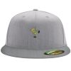 Flexfit 6210 Structured Flat Bill Fitted Hat Thumbnail