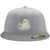 Flexfit 6210 Structured Flat Bill Fitted Hat Thumbnail