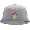 Flexfit 6210 Structured Flat Bill Fitted Hat Thumbnail
