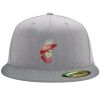 Flexfit 6210 Structured Flat Bill Fitted Hat Thumbnail