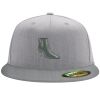 Flexfit 6210 Structured Flat Bill Fitted Hat Thumbnail