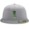 Flexfit 6210 Structured Flat Bill Fitted Hat Thumbnail