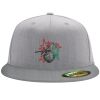 Flexfit 6210 Structured Flat Bill Fitted Hat Thumbnail