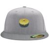 Flexfit 6210 Structured Flat Bill Fitted Hat Thumbnail