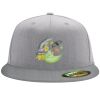Flexfit 6210 Structured Flat Bill Fitted Hat Thumbnail