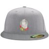 Flexfit 6210 Structured Flat Bill Fitted Hat Thumbnail