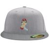 Flexfit 6210 Structured Flat Bill Fitted Hat Thumbnail