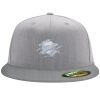 Flexfit 6210 Structured Flat Bill Fitted Hat Thumbnail